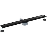 Tuš kanal 2-u-1 sa 360° sifonom Crna 90 cm Nehrđajući čelik 304 | shoptok.hr