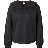 Dorothy Perkins Sweater majica 'Broderie' crna