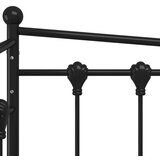 vidaXL Okvir za krevet na razvlačenje crni metalni 90 x 200 cm | shoptok.hr
