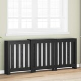 vidaXL Pokrov Radiatorja Črni Hrast 205x21.5x83.5 cm | Shoptok.si