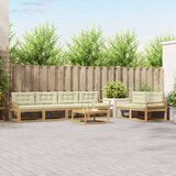  Set vanjskih sofa 6 kom. Bijela i krem | shoptok.hr