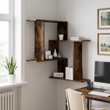  Polica na zidu Dimljeni hrast 67 x 67 x 87 cm Konstruirano drvo | shoptok.hr