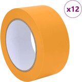 vidaXL Maskirni trakovi za slikarje 12 pcs Rumena 50mm x 50m Papir | Shoptok.si