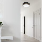  stropna svetiljka sirja stripe 4xE27/15W/230V prečnik 45 cm crna | Eponuda.com
