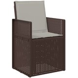  Vrtni set za objed 9 kom. Smeđa i svjetlosiva PP | shoptok.hr