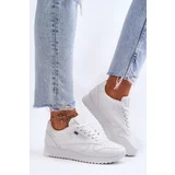 Kesi Sport shoes leather lace-up platform White Merida