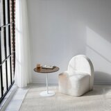 Woody Fashion Chill-Out - White, Bronze WhiteBronze Side Table Cene