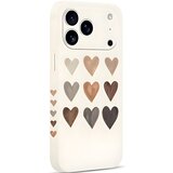 Oem Pnakqil zaštitna futrola Hearts za Apple iPhone 17 Pro Max - Bež | shoptok.hr
