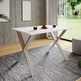 MID.YOU jedilna miza xona, bela, srebrna | Shoptok.si