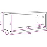  Stalak za CD-ove Dimljeni hrast 40 x 17 x 17 cm | shoptok.hr