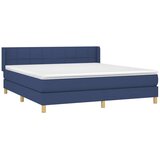  Krevet s oprugama i madracem plavi 180x200 cm od tkanine | shoptok.hr