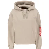 Alpha Industries Majica pesek / rdeča / bela