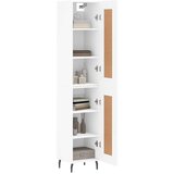  Visoka komoda bijeli 34 5x34x180 cm od konstruiranog drva | shoptok.hr