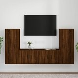 The Living Store Komplet TV omaric 4-delni rjav hrast inženirski les - Komplet TV Omaric, (21373821) Cene