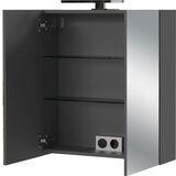 Germania Antracitno sivi zidni/s ogledalom kupaonski ormarić 60x71 cm Arcena – | shoptok.hr