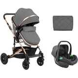 Kikka Boo kolica za bebe 3u1 Amaia Premium Dark Grey Cene