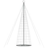 vidaXL Osvetljena novoletna jelka stožec 1534 LED toplo bela 503 cm | Shoptok.si