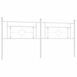 Maison Chic kovinsko posteljno vzglavje - vzglavna omarica - nočna omarica belo 200 cm, (21705293) | Shoptok.si