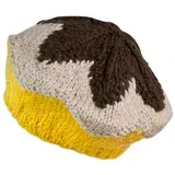 Art of Polo Woman's Beret cz2704 Brown/Yellow