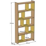 Hanah home Polica 80x170x22cm Orah | Eponuda.ba