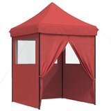 Šator za svadbe - šator za zabave Tamno crvena 200 x 200 x 306 cm Oxford tkanina - Tamno crvena s 4 bočna zida Da | shoptok.hr