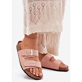 Boto Women's Cork Platform Slippers With Buckles Pink Evisolla | ePonuda.com
