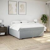  Krevet s oprugama i madracem svjetlosivi 180x200 cm od tkanine | shoptok.hr