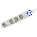 Home Produžni kabl, 4 utičnice, 3 x 1,5 mm², 5 met., bijeli - NV 04TK-5/WH/1.5 Cijene