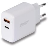 Lindy 73428 polnilec za mobilni telefon Univerzalno Belo AC Hiter polnjenje V notranjosti | Shoptok.si