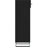 Ormarić za cipele crni 30 x 35 x 105 cm od konstruiranog drva | shoptok.hr