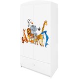  Dječji ormar - ŽIVOTINJSKO DRUŠTVO - bijeli | shoptok.hr