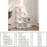 The Living Store Kockasta omarica za shranjevanje z 9 kockami prozoren PP - Kockasta Omarica Za Shranjevanje, (21744486) | Shoptok.si