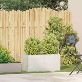 vidaXL Sadilnik Bela 80x40x40 cm Hladno valjano jeklo | Shoptok.si