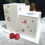 Poklon Dobra Ideja Adventski svijećnjak za 4 svijeće – ručno izrađen božićni ukras | shoptok.hr