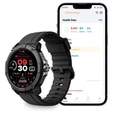 Ksix smartwatch Compass, GPS, 1.38” zaslon, 7 dana aut., glasovni asistent,crni