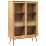 Unique Furniture Vitrina u dekoru hrasta s kliznim vratima u prirodnoj boji 110x160 cm Barrali – | shoptok.hr