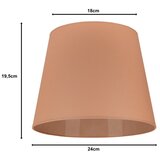  duolla - prigušiva za stolnu lampu classic m E27 prečnika 24 cm, braon | Eponuda.com