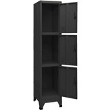 vidaXL Omara s ključavnico črna 38x45x180 cm jeklo | Shoptok.si