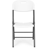 ModernHome set od 4 sklopive stolice – za dom i ugostiteljstvo, metal i HDPE, bijele | shoptok.hr