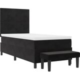  Krevet s opruga kutije s uzglavljem Crna 200 x 80 cm Baršun | shoptok.hr