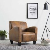 SOFA fotelja smeđa 70x69x72 cm umjetna koža brušena koža Cijene