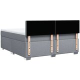 vidaXL Krevet s oprugama i madracem svjetlosivi 180x200 cm od tkanine | shoptok.hr