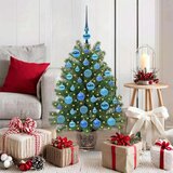 vidaXL Umestno božično drevo med 150 LED Zelena 90 cm PE in PVC | Shoptok.si