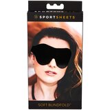 Sportsheets Športni listi - mehka gumijasta maska za oči (črna) | Shoptok.si