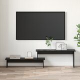 vidaXL TV omarica s polico Črni hrast 180 x 30 x 43 cm Konstruiran les | Shoptok.si