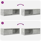 vidaXL TV ormarići 2 kom boja betona 80x31x25,5 cm konstruirano drvo | shoptok.hr