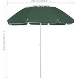  Senčnik za na plažo zelen 300 cm, (20702715) | Shoptok.si