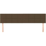  Uzglavlja tamnosmeđa 160x5x78/88 cm od tkanine | shoptok.hr