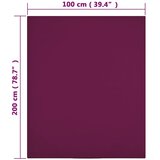  Plahta s gumicom od žerseja bordo 100x200 cm pamučna | shoptok.hr