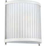 Elstead Lighting Elstead Stenska svetilka Corona Flush z 1 lučjo, beli polirani nikelj, matirano steklo, (22099155) | Shoptok.si